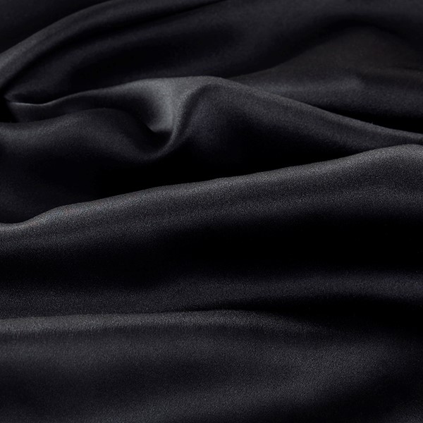 Madison Park 100% Mulberry Silk Pillowcase Single Piece in Black, Queen MPT21-0127