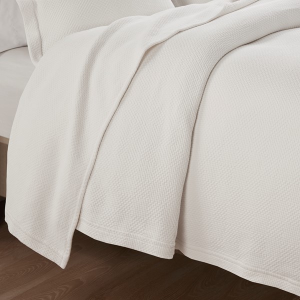 Croscill Home Fiore 3 Piece Coverlet Set in Marshmallow, Full/Queen CHM13-0009