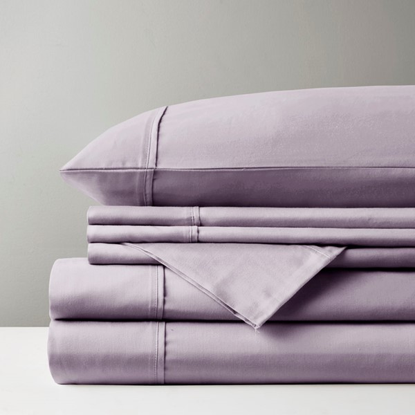 Madison Park 800 Thread Count Cotton Blend Sateen Sheet Set in Purple, King MPH20-0011