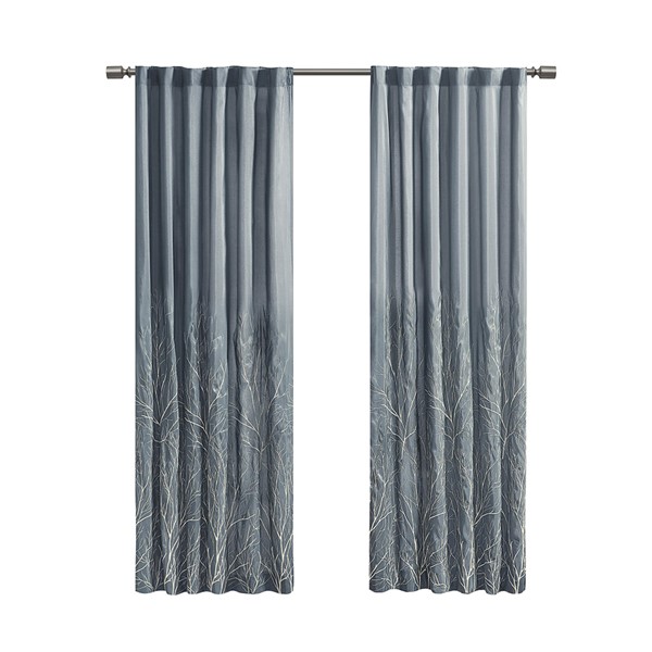 Madison Park Andora Curtain Panel in Blue, 50x84" MP40-1295