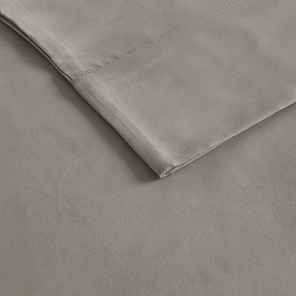 Madison Park Luxurious Brushed Microfiber Deep Pocket Sheet Set in Grey, Cal King MP20-2387