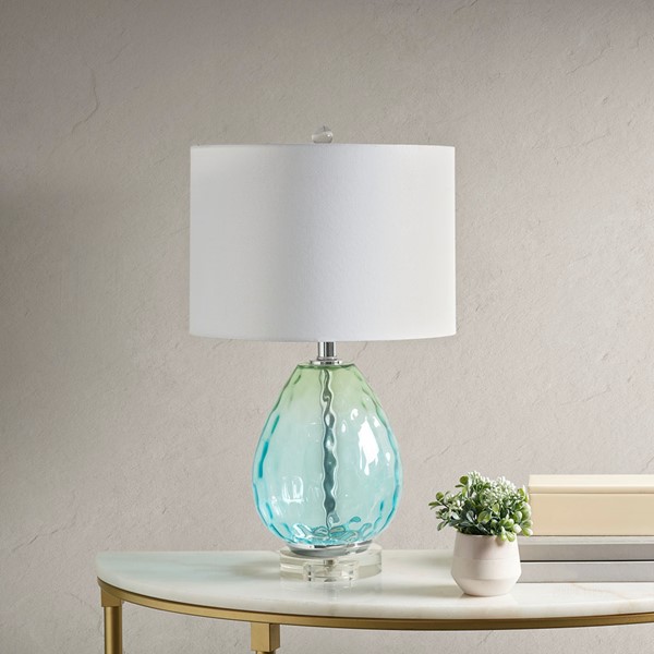 510 Design Borel Ombre Glass Table Lamp in Blue UH153-0057