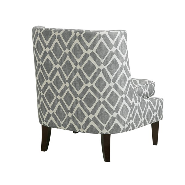 Madison Park Waverly Swoop Arm Chair in Grey FPF18-0516