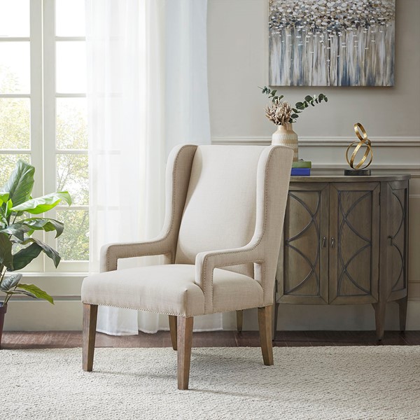 Madison Park Whinney Accent Chair in Light Grey MP100-0804