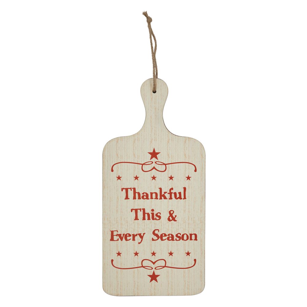 Thankful This & Every Season MDF Cutting Board Sign 18x8.5