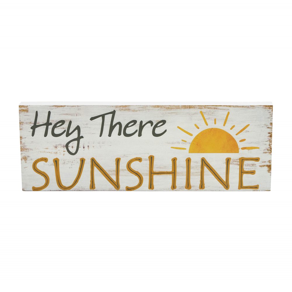 Spring In Bloom Hey There Sunshine MDF Wall Sign 4x11x0.75