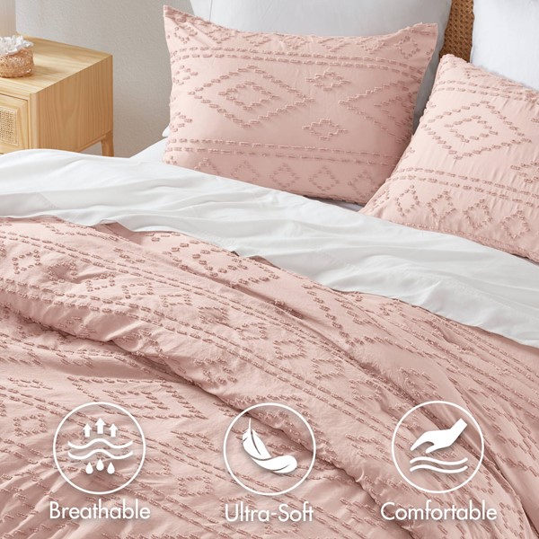 510 Design Gigi Comforter Mini Set in Pink, King/Cal King AM10-0549