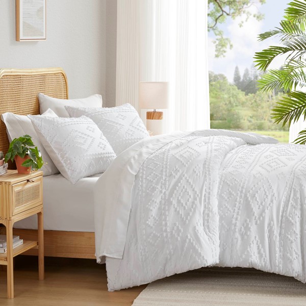 510 Design Gigi Comforter Mini Set in White, Twin/Twin XL AM10-0538