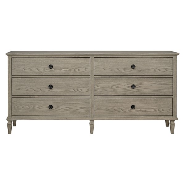 Madison Park Signature Victoria 6-drawer wood dresser (70") in Reclaimed Grey MPS137-0323