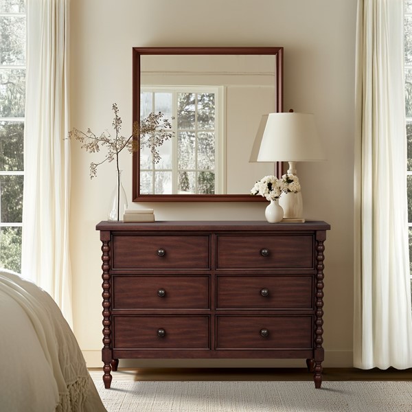 Madison Park Signature Beckett 6-drawer dresser (46"W) in Morocco Brown MPS137-0326